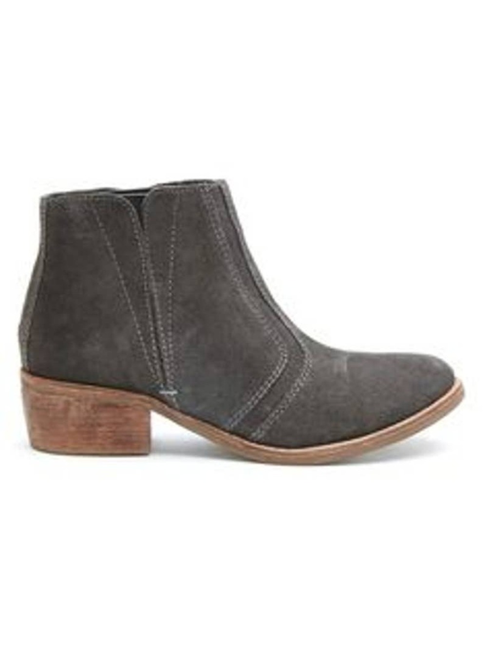 Matisse Fury Charcoal Grey Suede Pull-On Bootie Size 8.5 Ankle Boot Western